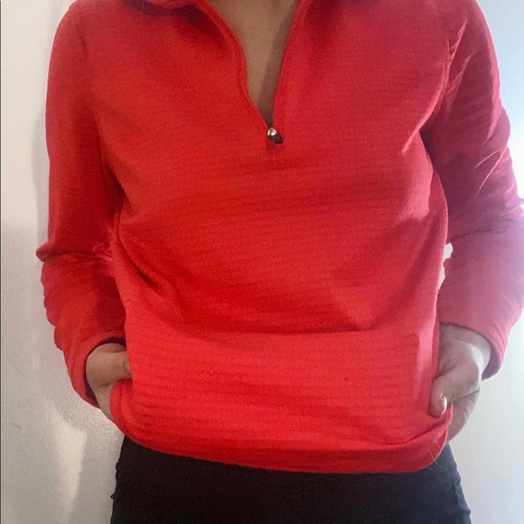 ✿ coral sport half zip (IZOD) ✿ - Picture 2 of 3